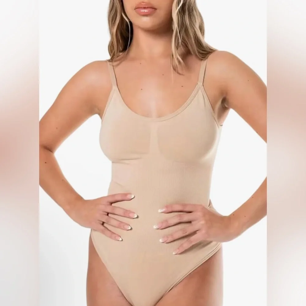 Nude Shapewear Bodysuit with Thong Cut Bottom Size M by Hey Shape NWT - Picture 1 of 1